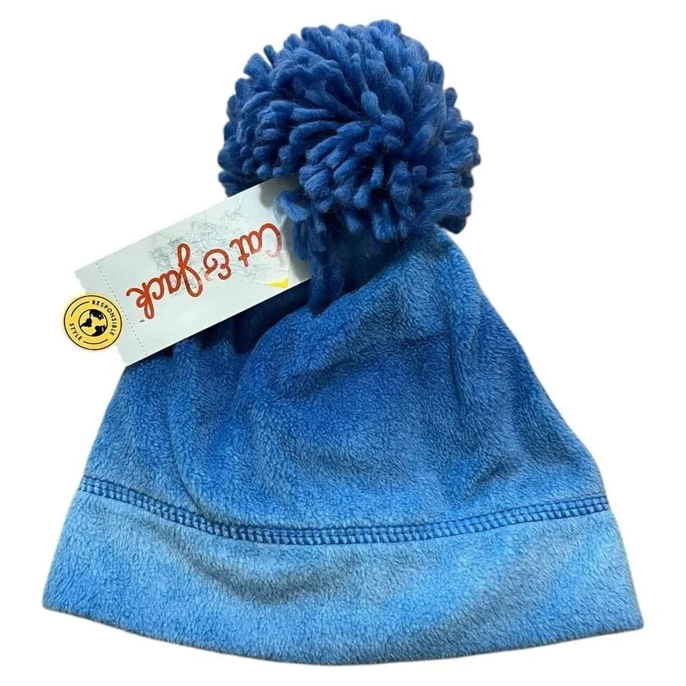 NEW Cat & Jack Baby Boys' Blue Ombre Beanie 12-24M